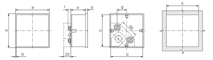 Moving-iron meters AC EA17, EA19, EA12